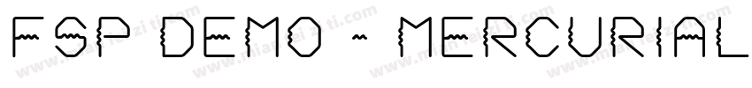 FSP DEMO - Mercurial Narrow字体转换